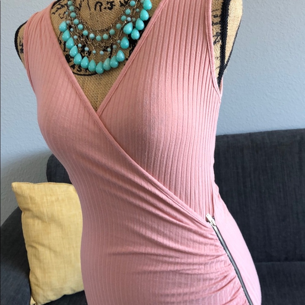Blush pink sexy dress